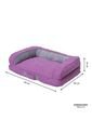 Cama Para Perros Acolchada Alina Morada Con Colchón Extraíble de Totto