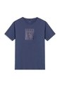 Camiseta Estampada Para Hombre Atena Manga Corta Azul de Totto