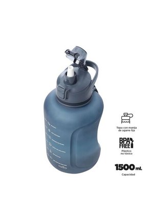 Botilito Plástico Motivacion 1500 Ml Azul