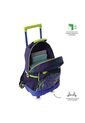 Maleta Para Niño Con Ruedas Dino Rock Mediano Azul de Totto
