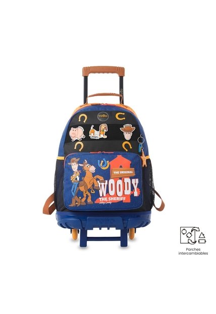Maleta Para Niño Con Ruedas Toy Story Woody Grande Azul