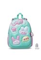 Morral Para Niña Bunny Pump Mediano Verde Con Conejos de Totto