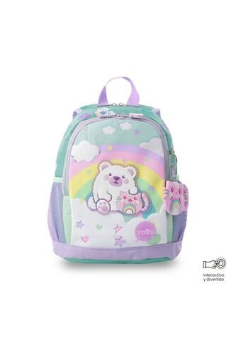 Morral + Libro Para Colorear Little Magic Para Niña Pequeño Azul Totto