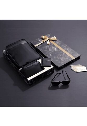 Kit De Regalo Kano Bolso Para Hombre + Multiuso + Portadocumento Negro Totto