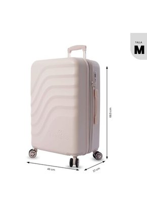 Maleta De Viaje Mediana 360 Bazy+ 2.0 Rosada