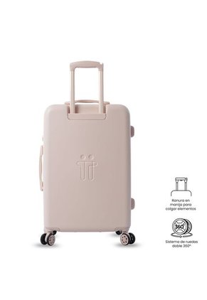 Maleta De Viaje Mediana 360 Bazy+ 2.0 Rosada