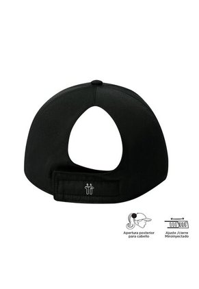 Gorra Beisbolera Tanger Con Filtro UV Negra