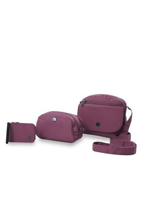 Kit De Regalo Corneana Bolso + Cosmetiquera + Monedero Rosado Rose