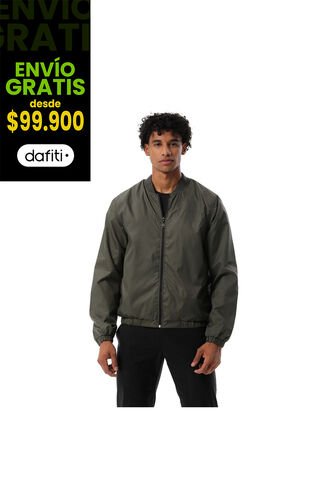 Chaqueta Rompevientos Tipo Boomber Hombre Trackout Verde Totto
