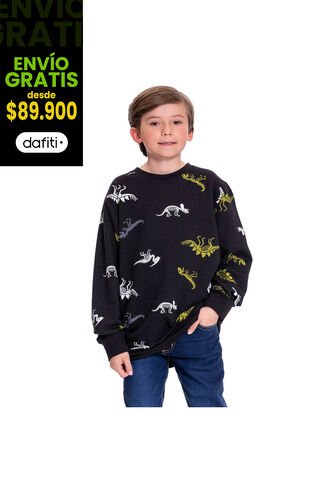 Buzo Para Niño Viterbo Color Negro Totto