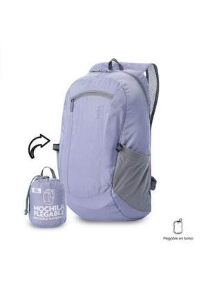 Morral De Viaje Plegable Troker 15 Mediano Morado