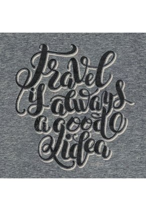 Camiseta Para Mujer Thinky Gris