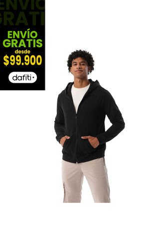 Buzo Deportivo Para Hombre Rushout Negro Totto