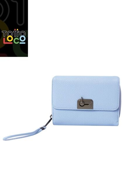 Billetera Smooth Cri Con RFID Blocker Azul
