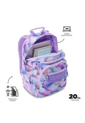 Morral Juvenil Porta PC 14" Rayol Morado