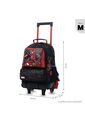 Maleta Para Niño Con Ruedas Spiderman Hero Mediano Negro de Totto