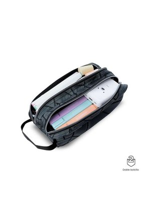 Cartuchera Multiuso Escuadra Grande Gris Hombre