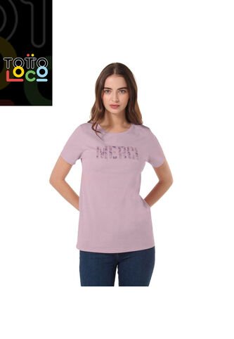 Camiseta Estampada Para Mujer Dusti Rosada Totto
