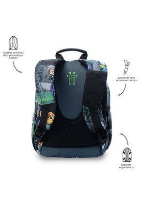 Morral Juvenil Tempera Pequeño Negro