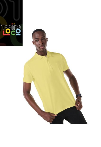 Camisa Polo Youngpolo Para Hombre Amarilla