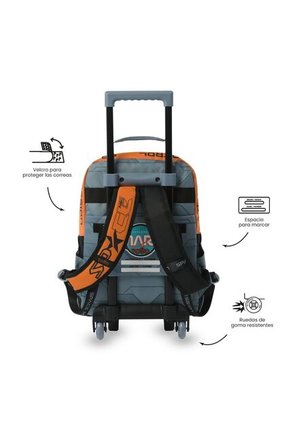 Maleta Para Niño Con Ruedas Gemini Mediano Naranja