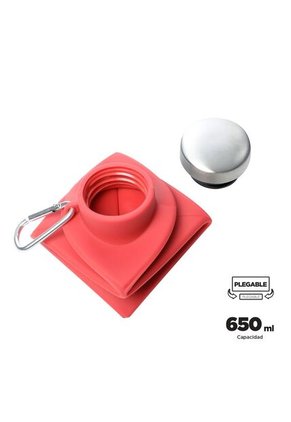 Botilito Plegable Origami 650 Ml Rojo
