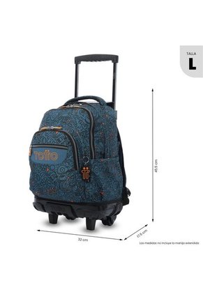 Maleta Para Niño Con Ruedas Porta PC 15.4" Renglón Azul