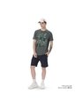 Camiseta Estampada Para Hombre Primen Manga Corta Verde de Totto
