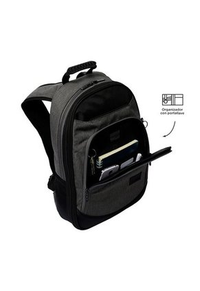 Morral Ejecutivo Porta PC 14" Pardillo 2.0 Gris/Negro/ Hombre