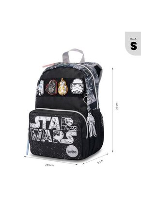 Morral Para Niño Star Wars Jedi Pequeño Negro