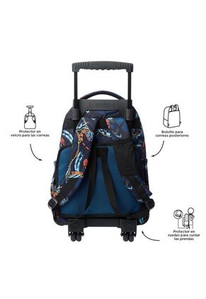 Morral Ruedas Niño Porta PC 15.4" Bomper Renglon Azul