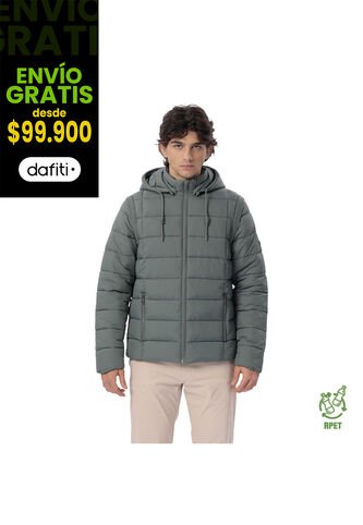 Chaqueta Acolchada 2 En 1 Para Hombre Atlantida Verde Totto