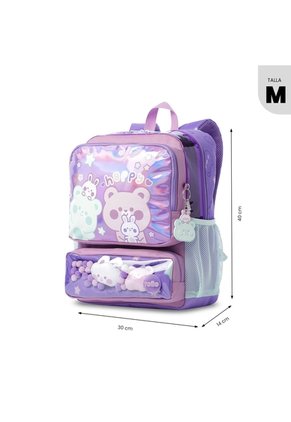 Morral Para Niña Friends Party Mediano Color Morado