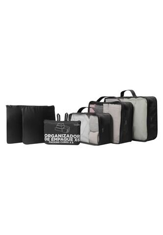 Organizador De Viaje Packing Cube X 6 Negro Totto