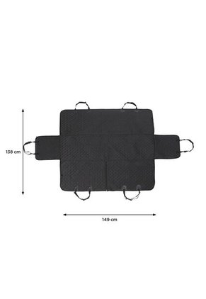 Protector De Carro Para Mascotas Silla Trasera Ride Negro