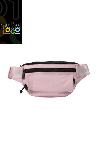 Riñonera Para Mujer Running 2.0 Portabotella Rosado Totto