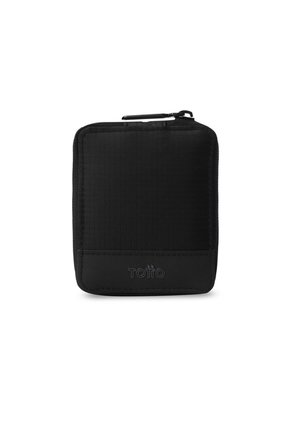Billetera Hombre Wood Mediana Con RFID Blocker Negra