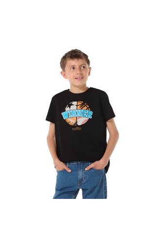 Camiseta Para Niño Proyecty Negra Totto
