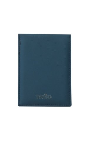 Billetera Dual Pequeña Con RFID Blocker Azul Totto
