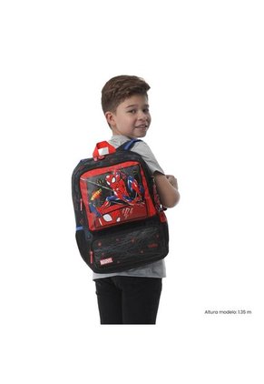 Morral Para Niño Spiderman Hero Mediano Negro