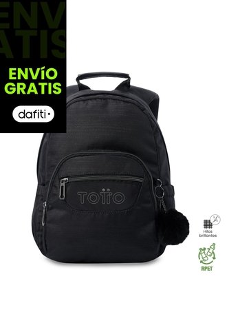 Morral Juvenil Tempera Neo Pequeño Negro Totto