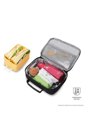 Lonchera Térmica Fit Color Negra
