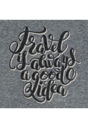 Camiseta Para Mujer Thinky Gris