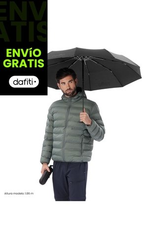 Sombrilla Grande Brella Con Filtro UV Negra Totto