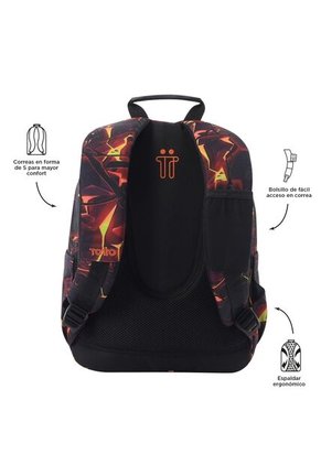 Morral Juvenil Porta PC 13" Gommas Rojo