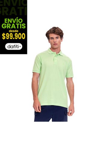 Camiseta Tipo Polo En Pique Para Hombre Totto Verde Mkp Totto