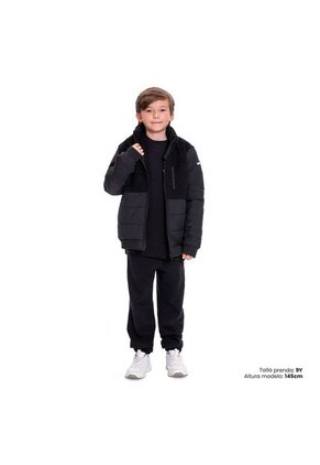 Chaqueta Para Niño Andy Acolchada Color Negra