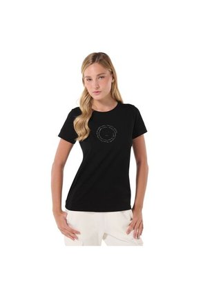 Camiseta Estampada Para Mujer Prime Negra