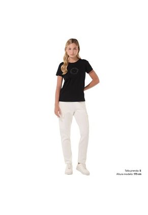 Camiseta Estampada Para Mujer Prime Negra