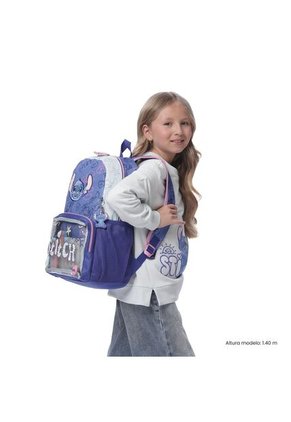 Morral Para Niña Stitch On The Beach Grande Azul